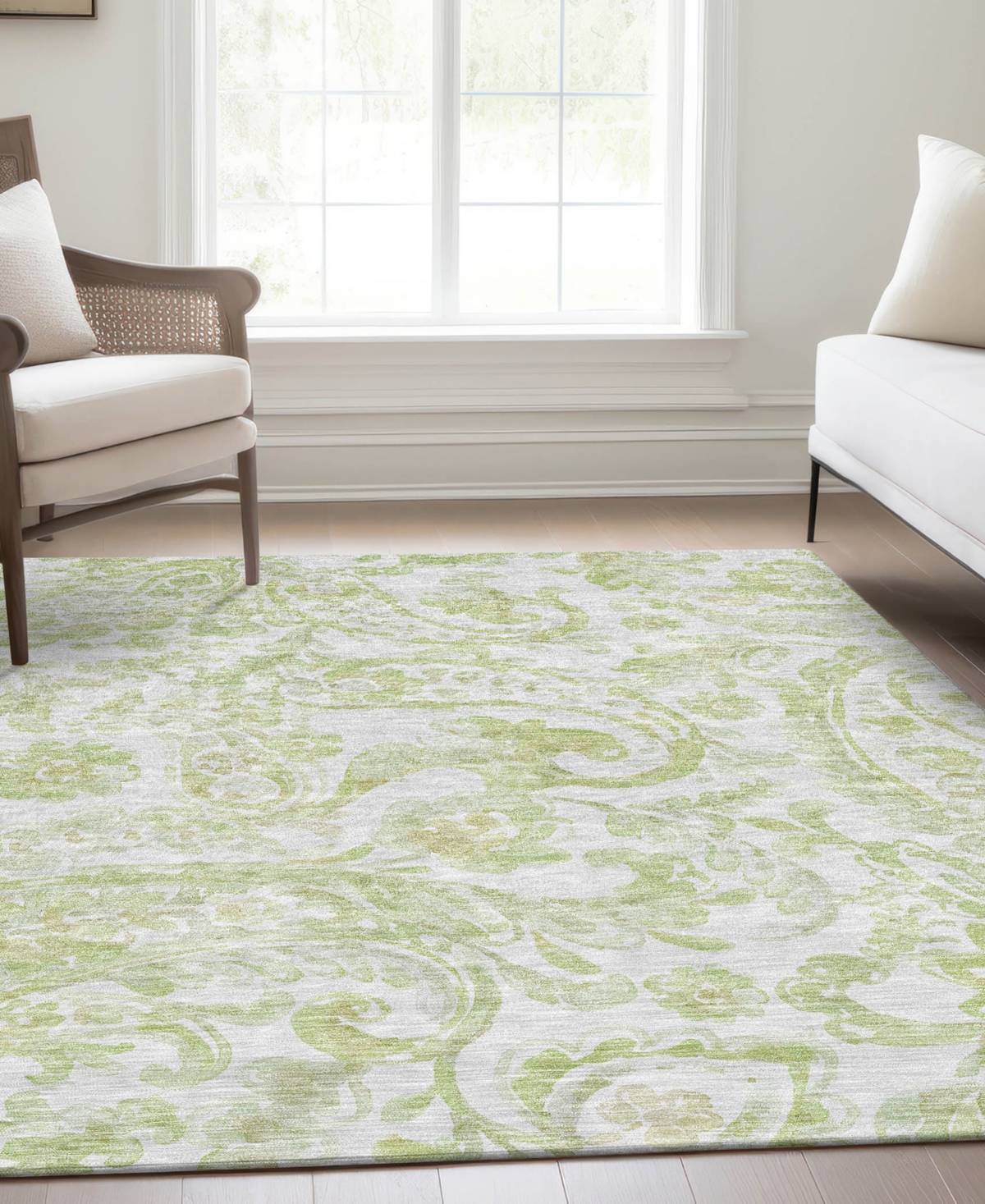Addison Chantille Acn835 9'x12' Area Rug In Sage