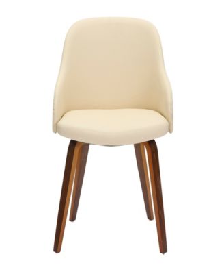 31" Wood Bacci Mid-Century Modern Dining Accent Chair