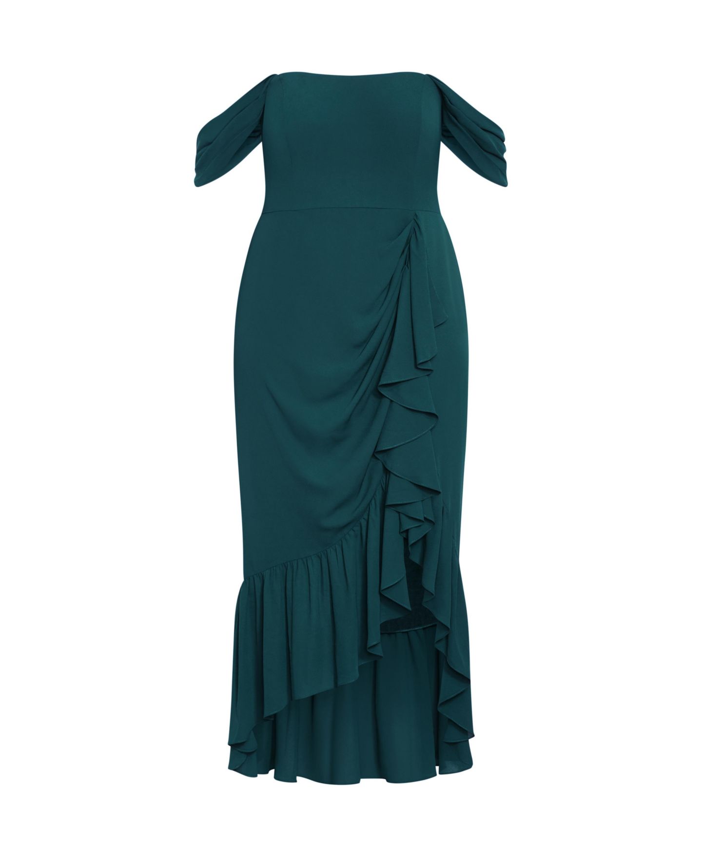 Женское платье CITY CHIC Rosabella Maxi, цвет: Изумрудный — фото 2