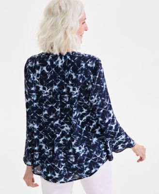 売れ筋商品|||スタイルアンドコー カットソー トップス レディース Plus Size Printed Ruffle Pintuck Top, Exclusively at Macy's Garden Party Combo Style & Co Plus Size Printed Pintuck Top, Exclusively at