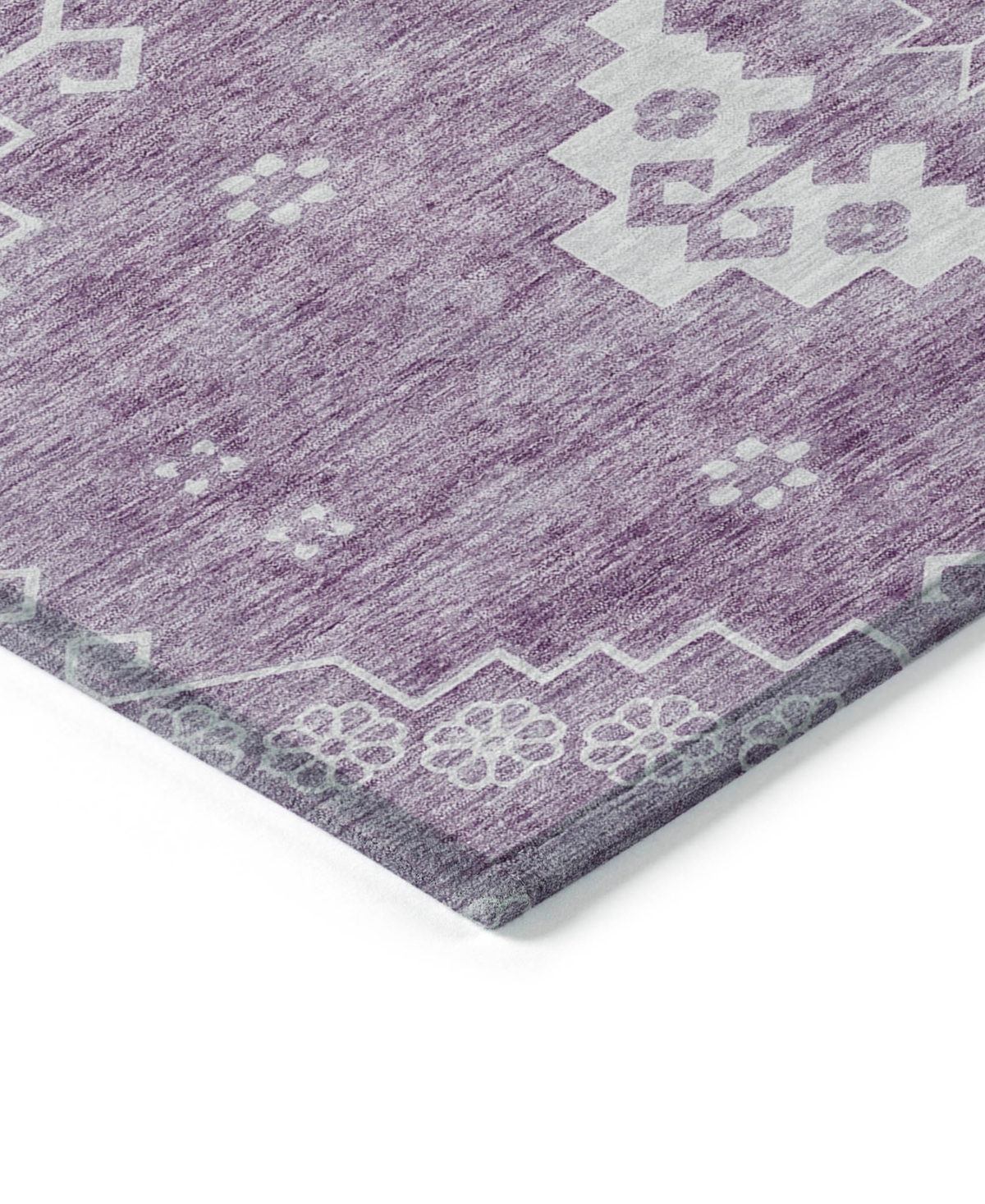 Addison Chantille Acn847 5'x7'6" Area Rug In Lavender