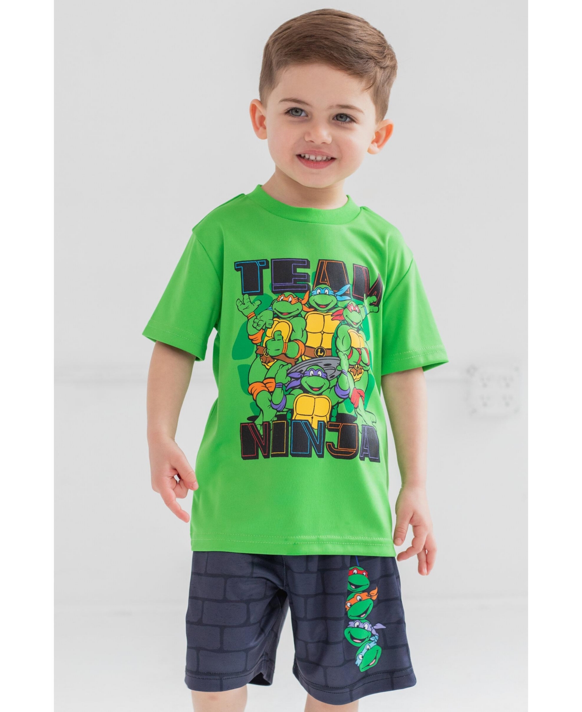 Teenage Mutant Ninja Turtles T-Shirt Tank Top and Shorts 3 Piece Outfit Set