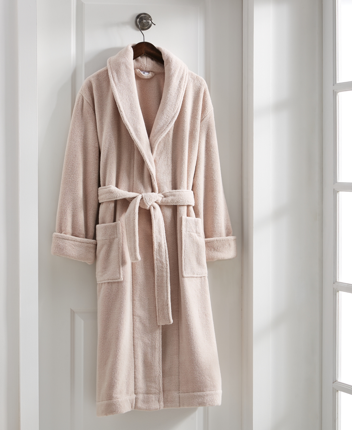 Hotel Collection Turkish Cotton Shawl-collar Robe, Exclusively At Macy's In Taupe