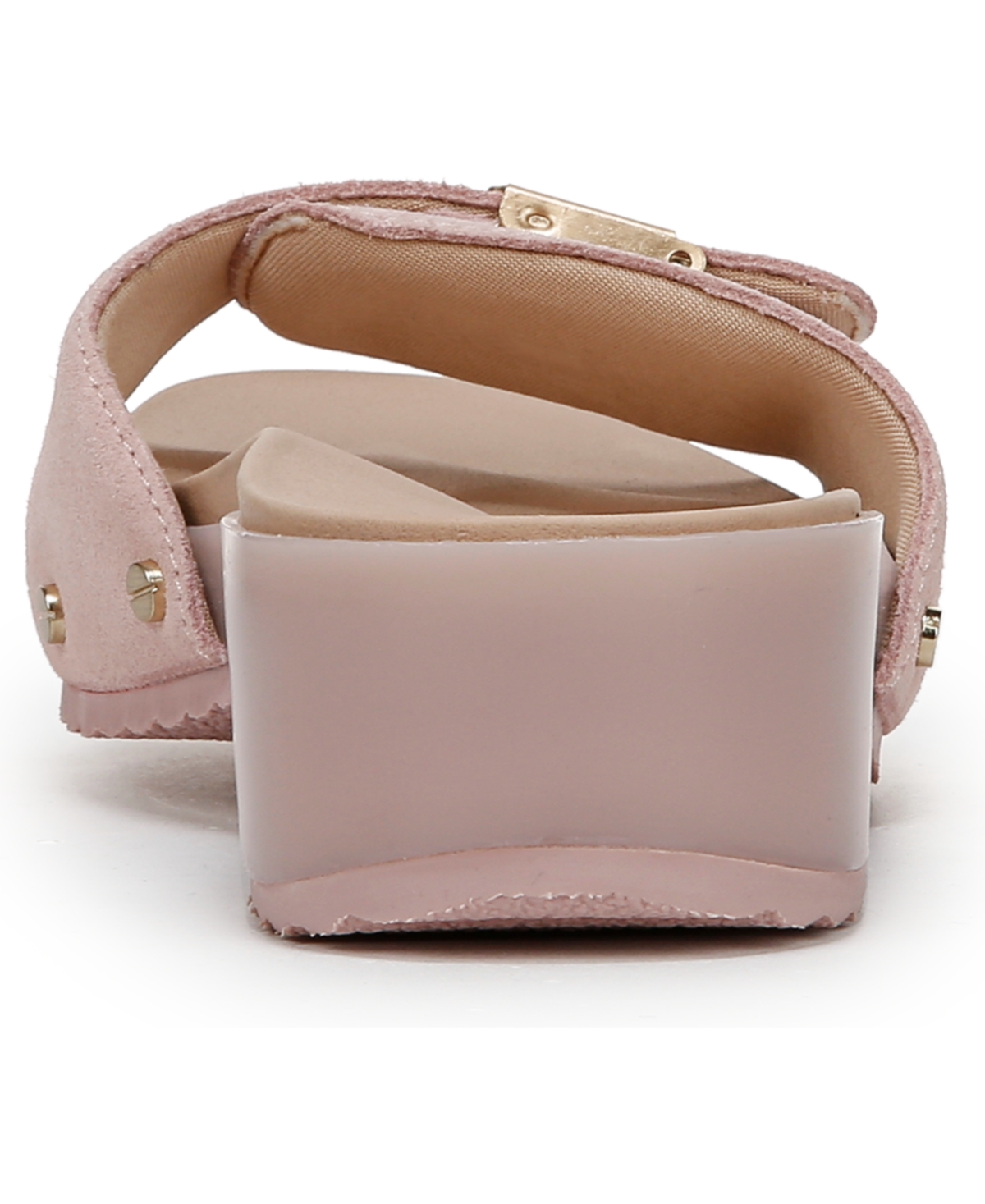 Shop Dr. Scholl's Women's Original Flex Slide Sandals In Blush Pink Suede