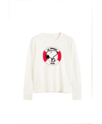 Women's Snoopy Nautical Breton Sweater