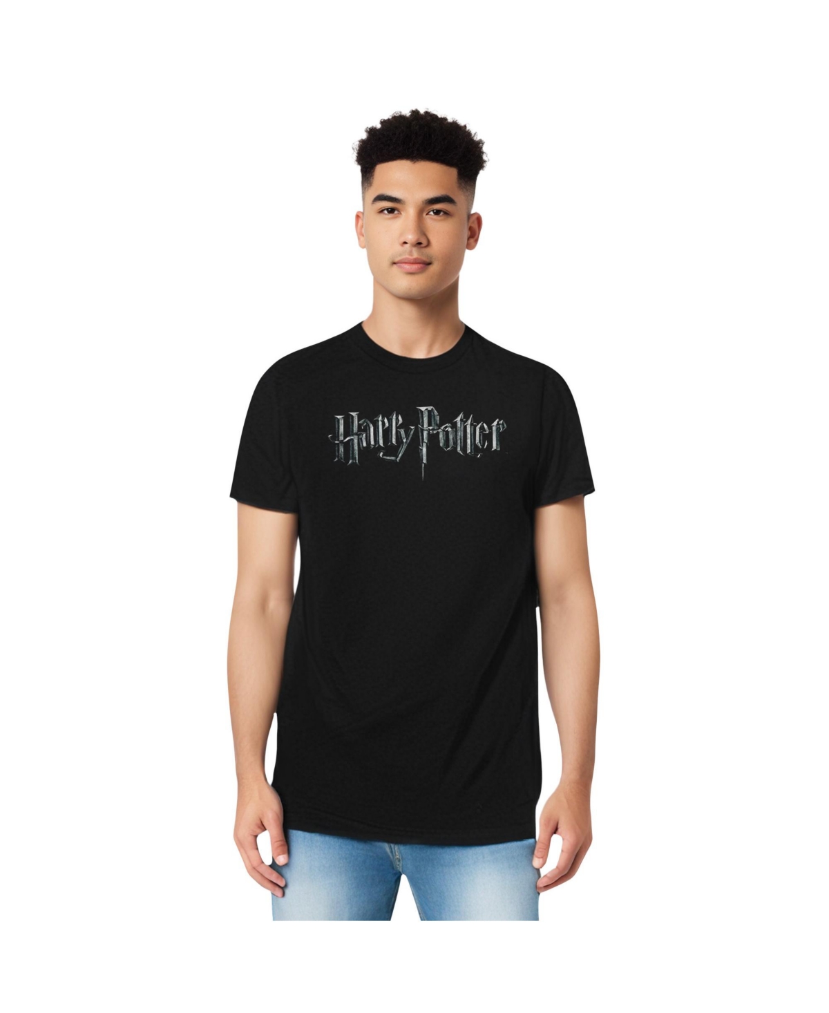 Mens Logo Short Sleeve Adult Tee / T-Shirt - Black