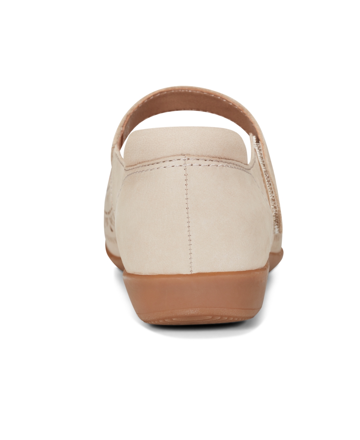 Shop Earth Women's Brady Mary Jane Round Toe Flats In Beige Leather