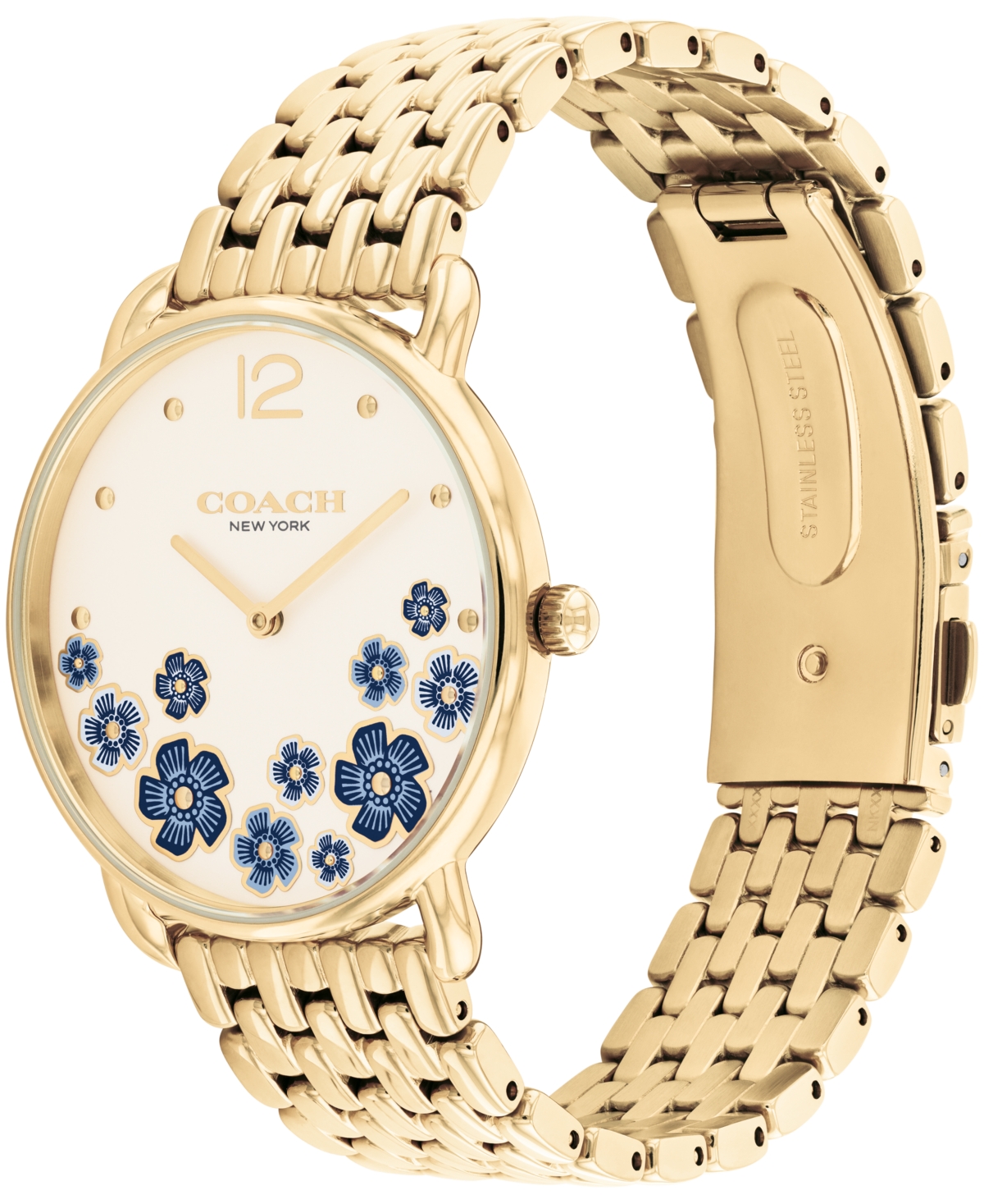 Coach Women's Elliot Gold-Tone Stainless Steel Bracelet Watch, 36mm