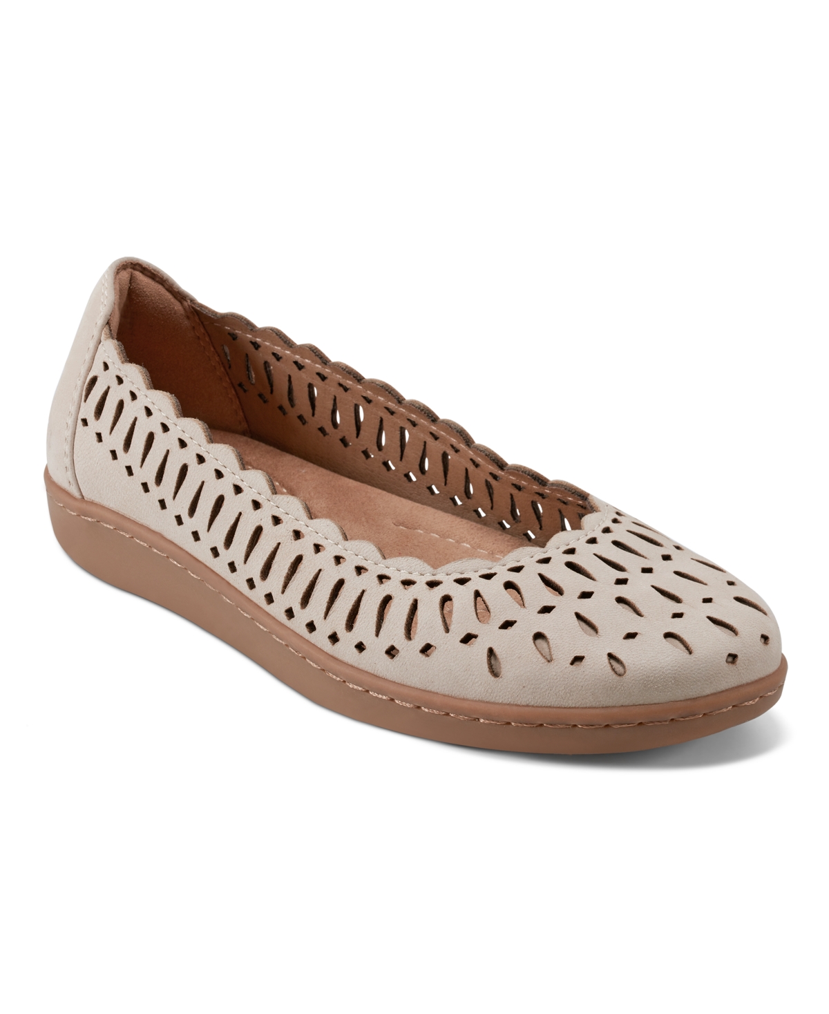 Earth Women's Luna Cutout Ballet Flats In Light Natural Leather