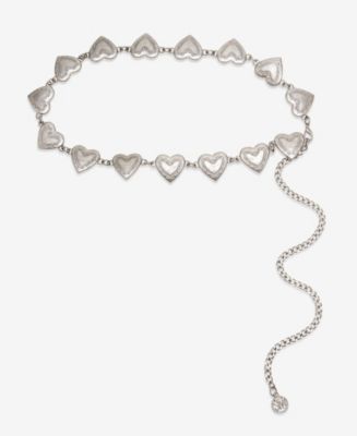 Steve Madden Women's Heart Conch Chain Belt - Macy's