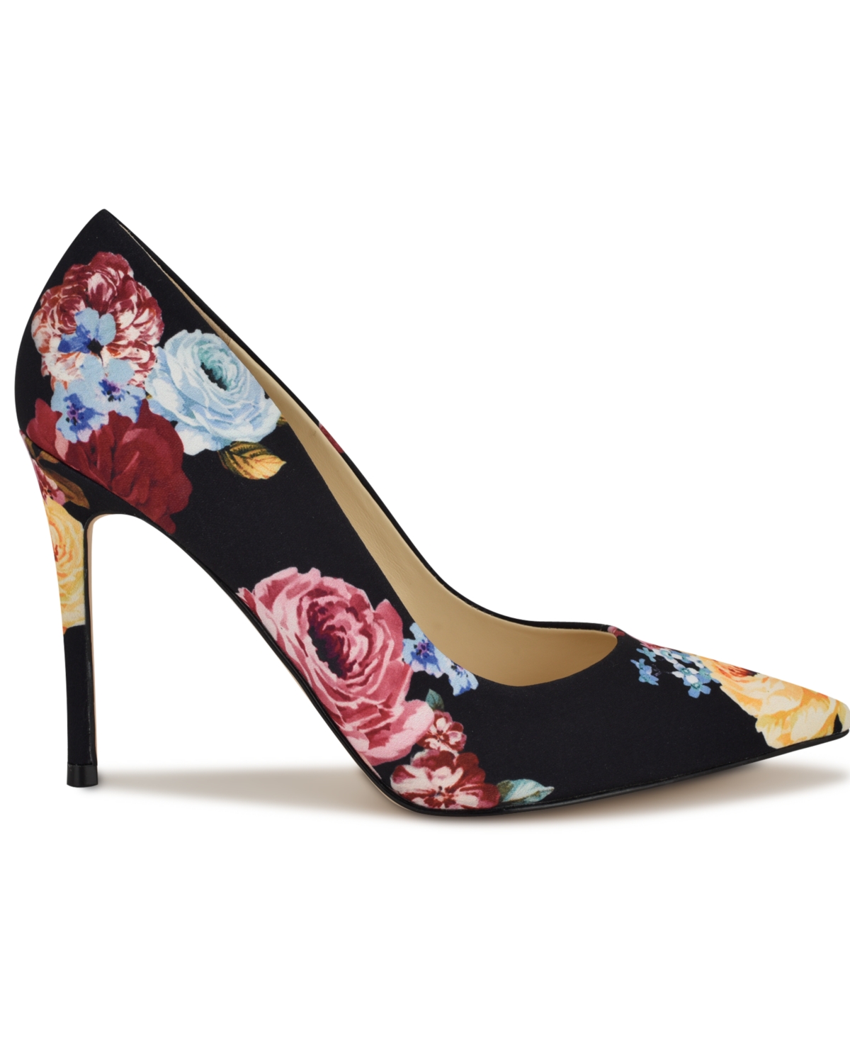 Shop Nine West Women's Fresh Slip-on Stiletto Pumps In Black Rose