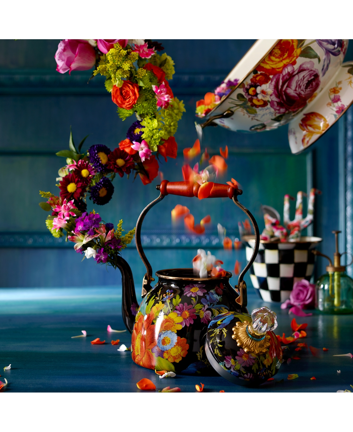 Shop Mackenzie-childs Flower Market Everything Bowl In Multi