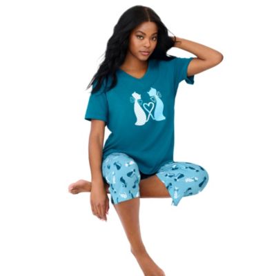 Women's Dreams and Co. 2-Piece Capri PJ Set