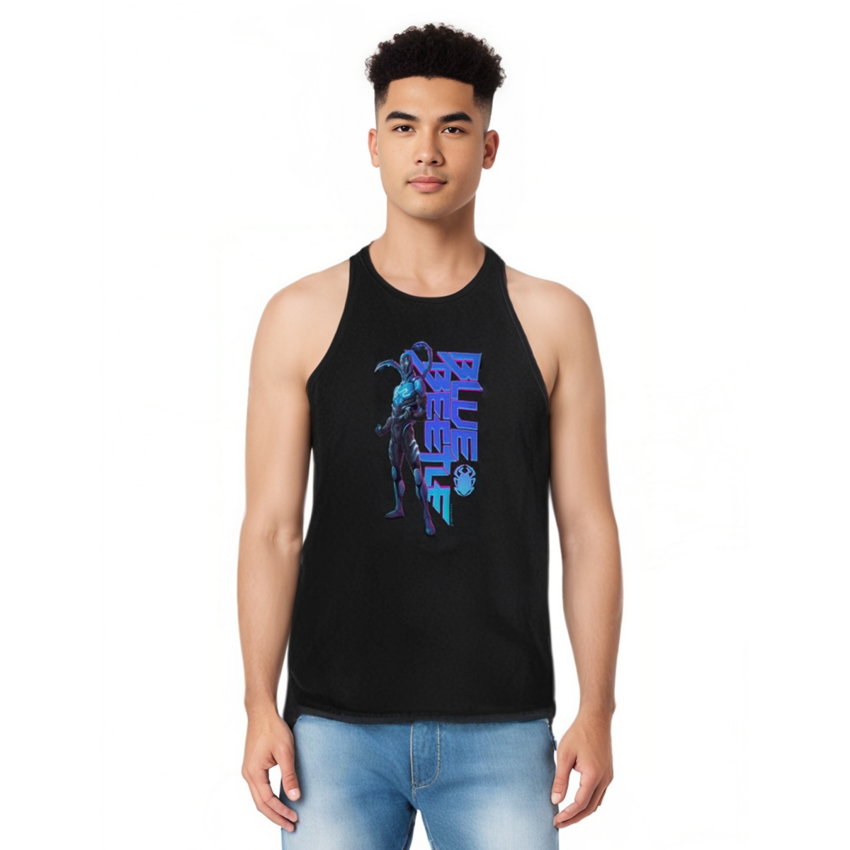 Mens Standing Adult Tank Top - Black
