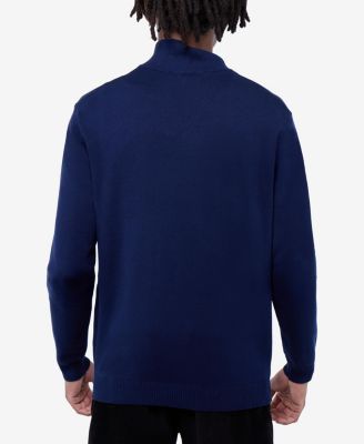 Men's Quarter Zip Mock Neck Sweater