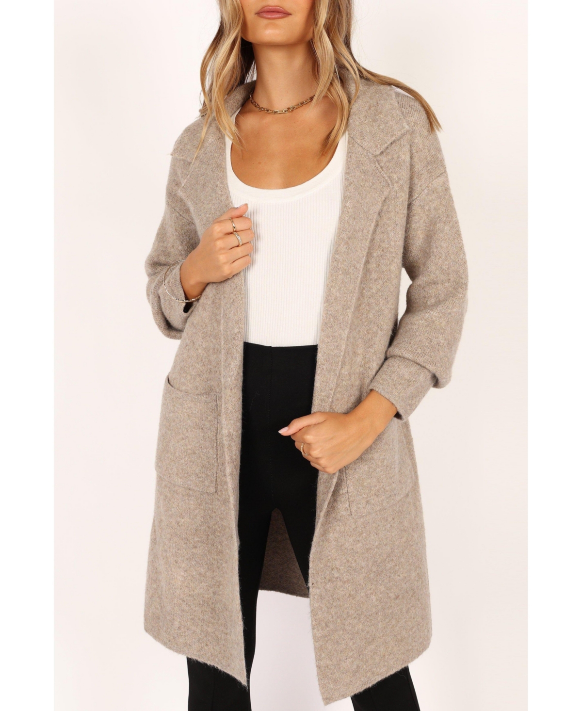 Petal and Pup Womens Skylar Open Front Coatigan