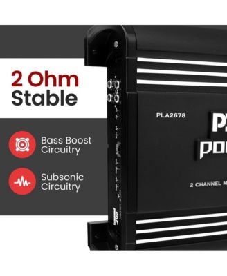 2-Channel Bridgeable MOSFET Car Amplifier, 4000 Watts