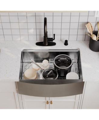 30inch L x 22inch W Farmhouse Kitchen Sink with Accessories