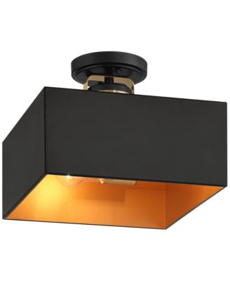 Artemis Semi Flush-Mount Ceiling Light with Modern 2-Light Metal Fixture for Kitchen or Foyer