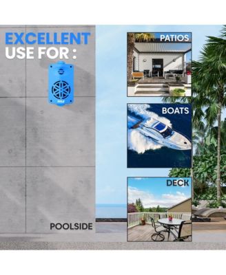 3.5” 2-Way Bluetooth Wireless Speaker System - Waterproof, 200W Max Power, 1/2” Tweeter, Compact Design