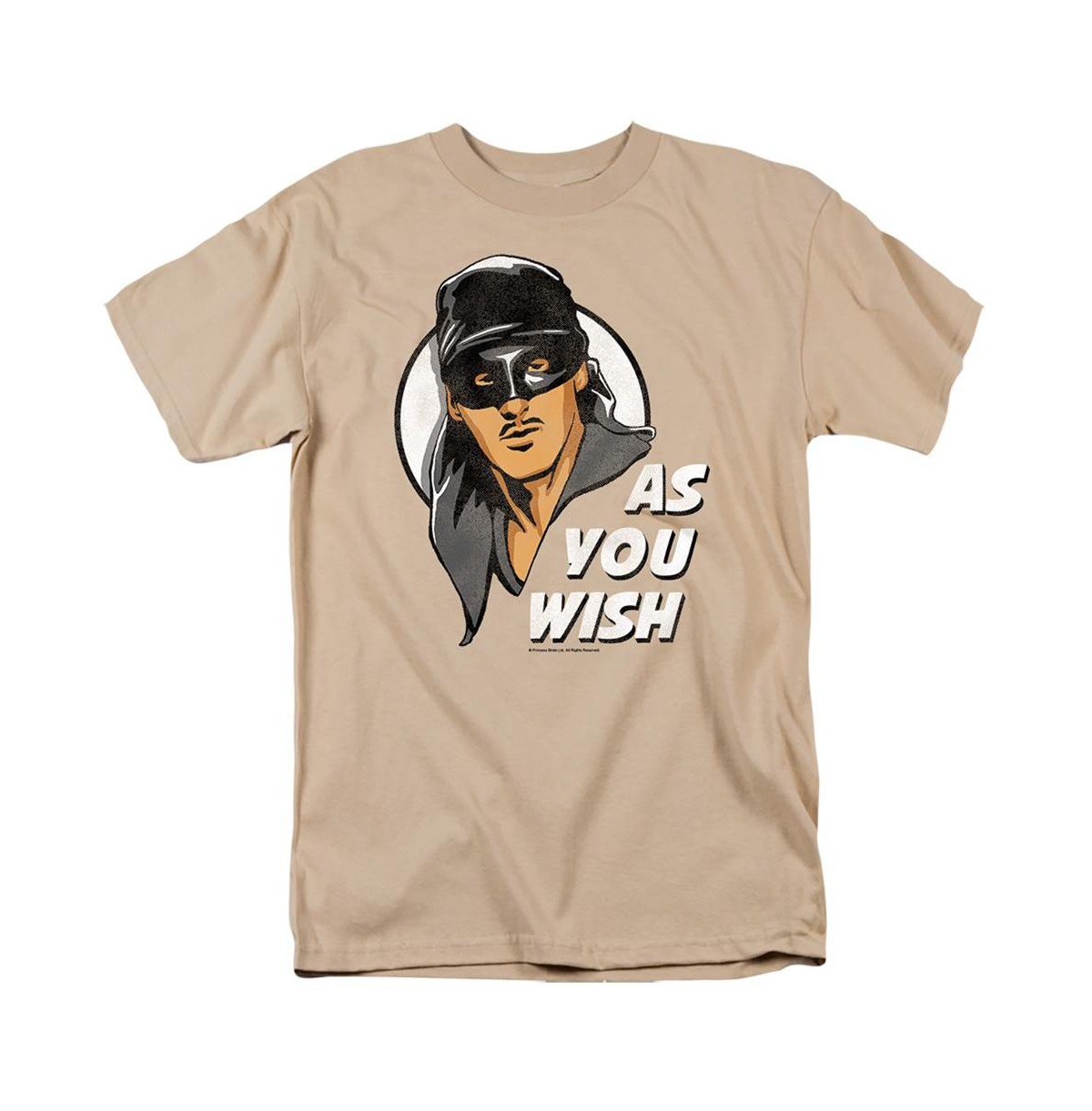 Mens As You Wish Short Sleeve Adult Tee / T-Shirt - Open brown