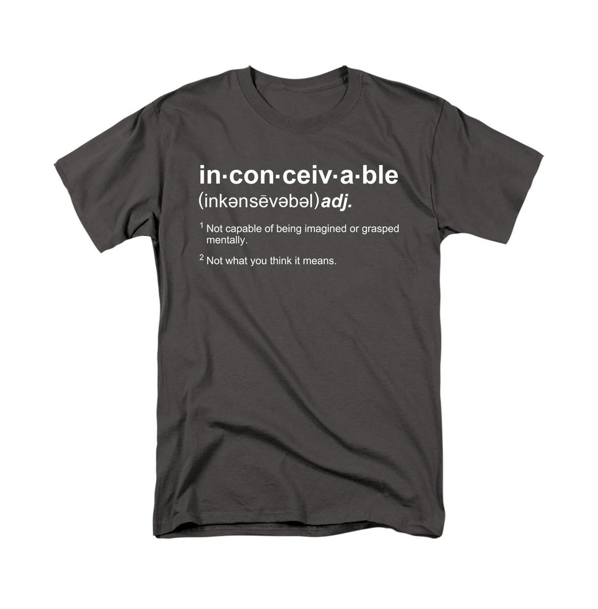 Mens Definition Short Sleeve Adult Tee / T-Shirt - Charcoal