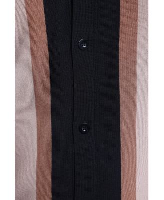 Men's Stripe Polo Sweater