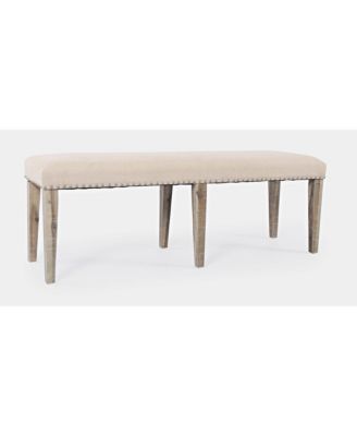 Fairview Transitional 52" Backless Upholstered Dining Bench