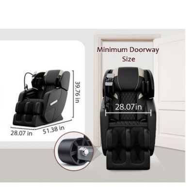 Massage Chair Full Body Air Pressure, Massage Chair Recliner, Lower Back and Calf Heating, Customizable Features and Zero Gravity Modes