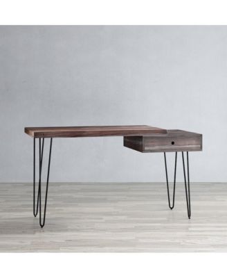 Nature's Edge Solid Acacia Desk with Drawer