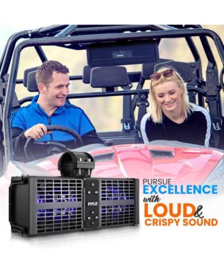 11" Powered ATV/UTV Soundbar System with Bluetooth & LED Lights