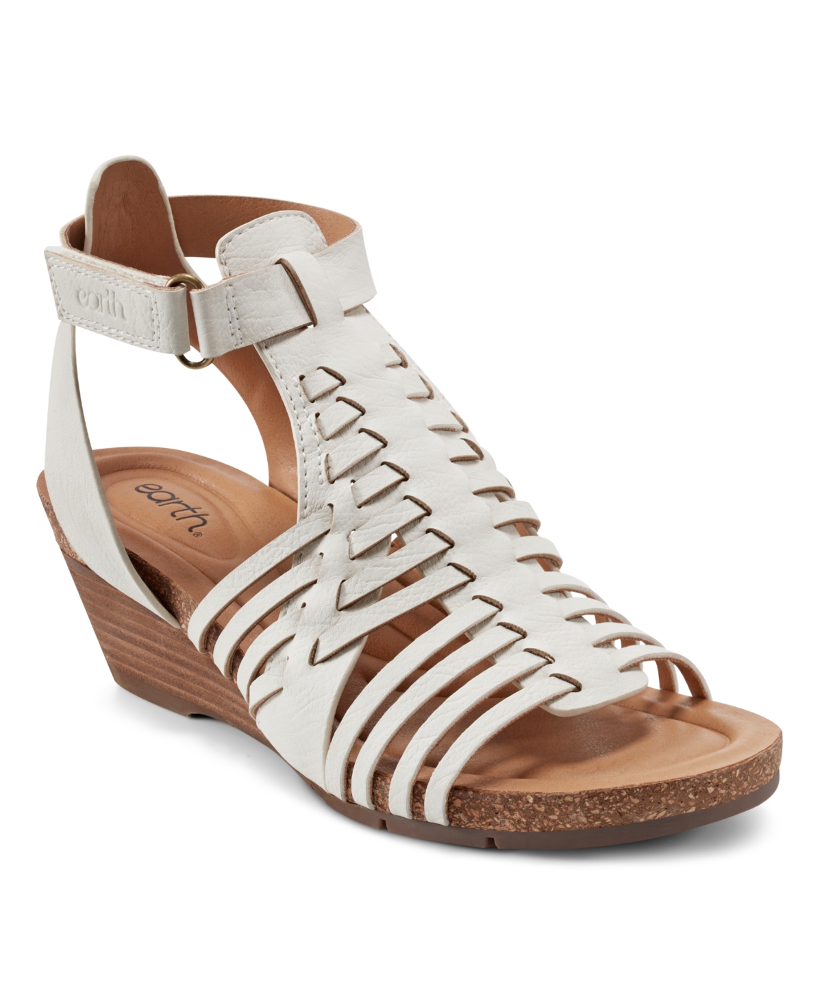 Shop Earth Women's Hattie Fisherman Wedge Sandals In Cream