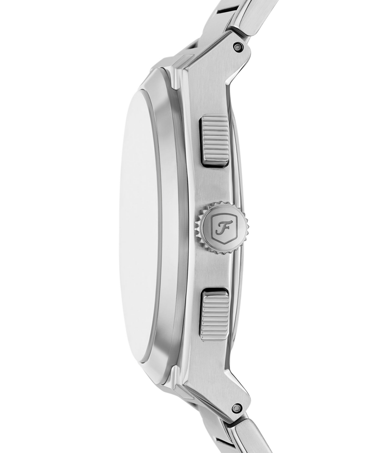 Fossil Men's Everett Chronograph Stainless Steel Watch, 44mm In Silver-tone