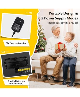 61-Key Electronic Keyboard Piano w/ 300 Rhythms 300 Timbres 50 Demo Songs