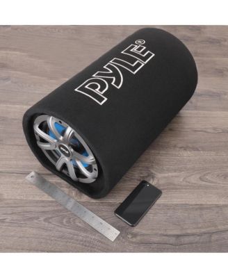 8'' Amplified Car Subwoofer Enclosure, 400W, Carpeted