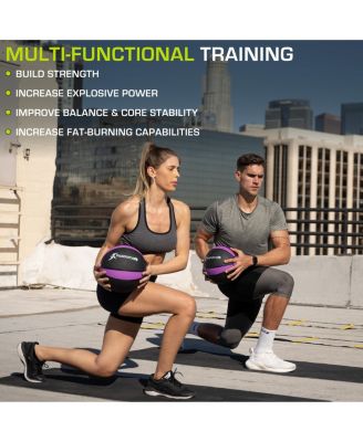 Rubber Medicine Ball, 12 lb