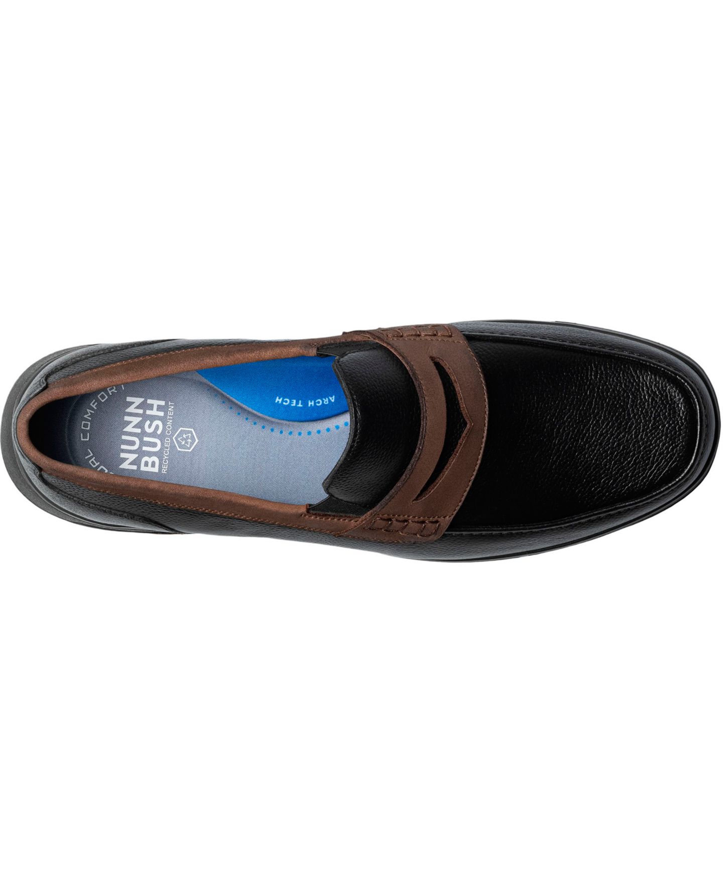 Мужские туфли Nunn Bush Luca Moc Toe Penny Loafer, цвет: Чёрный — фото 6