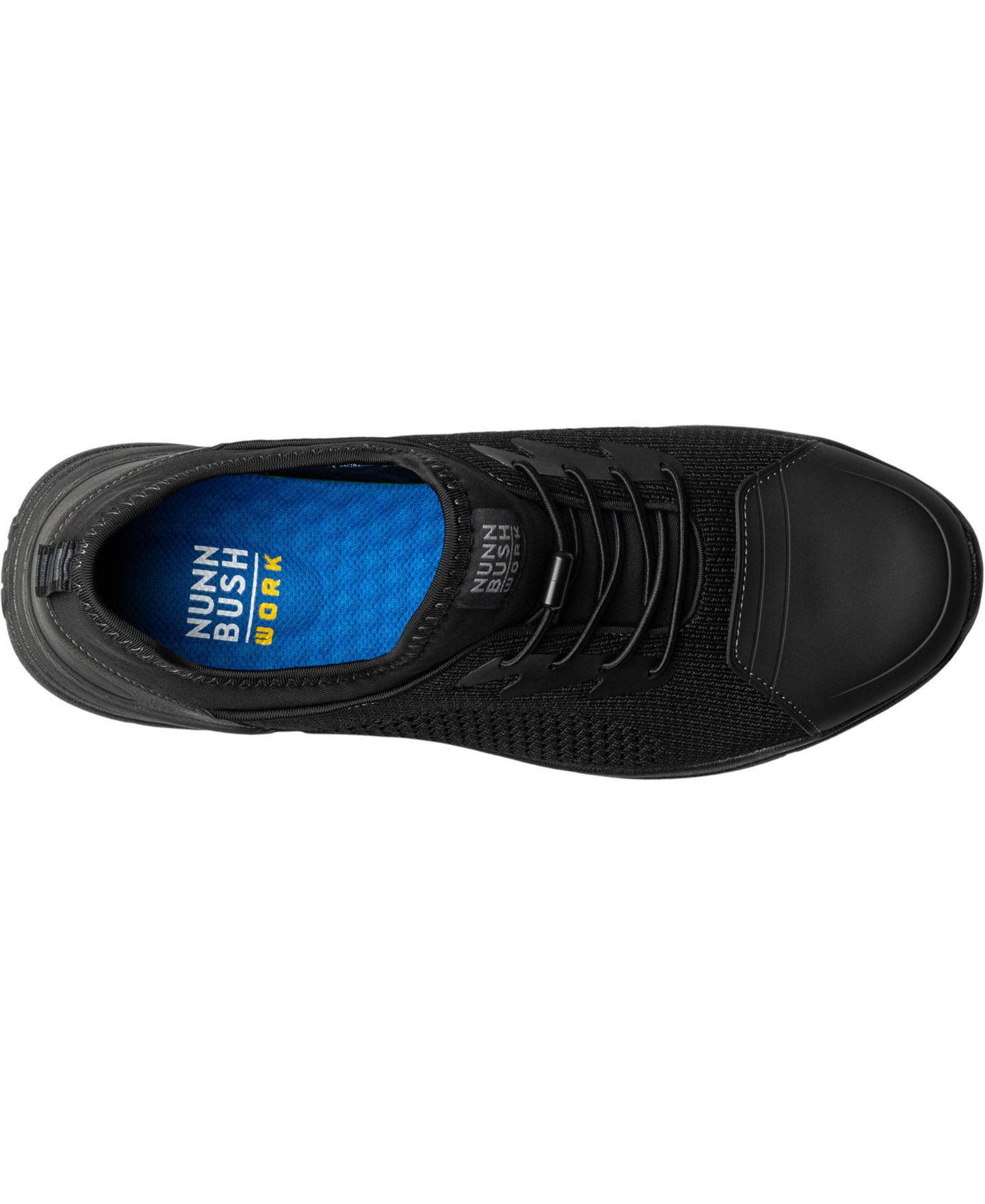 Nunn Bush Men's Grazie Work Splash Guard Slip Resistant Oxford, цвет: Чёрный — фото 2