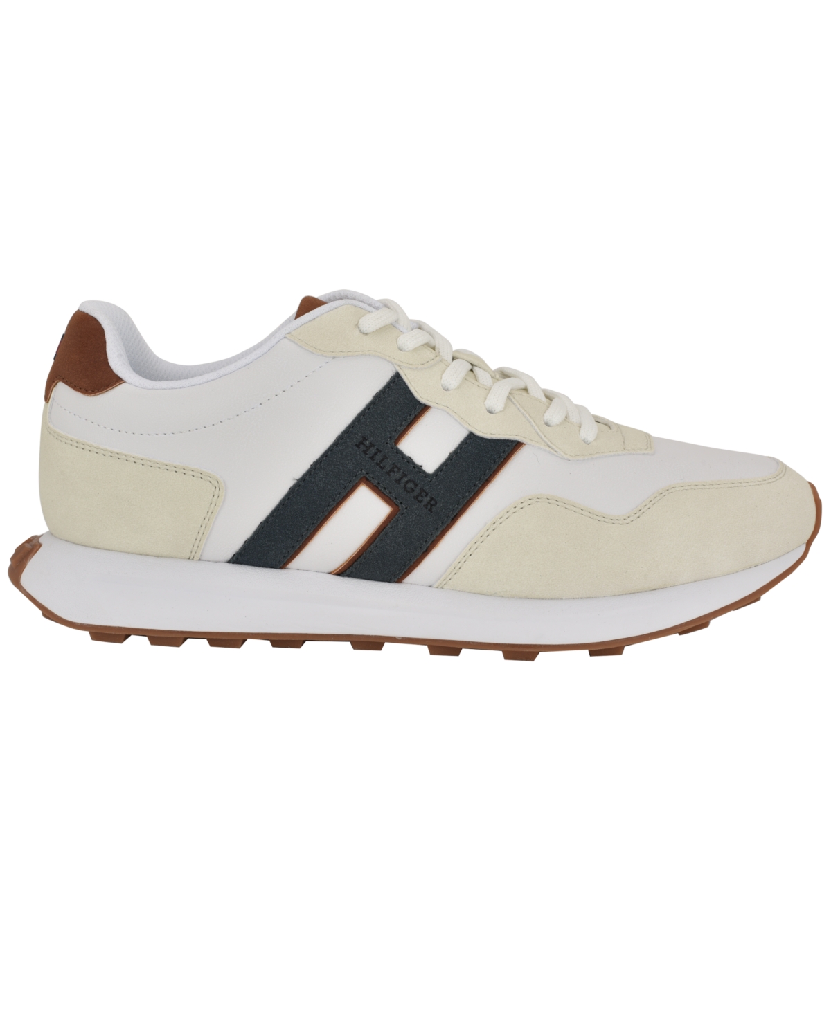 Tommy Hilfiger Men's Vanlon Lace Up Jogger Sneakers In Light Gray
