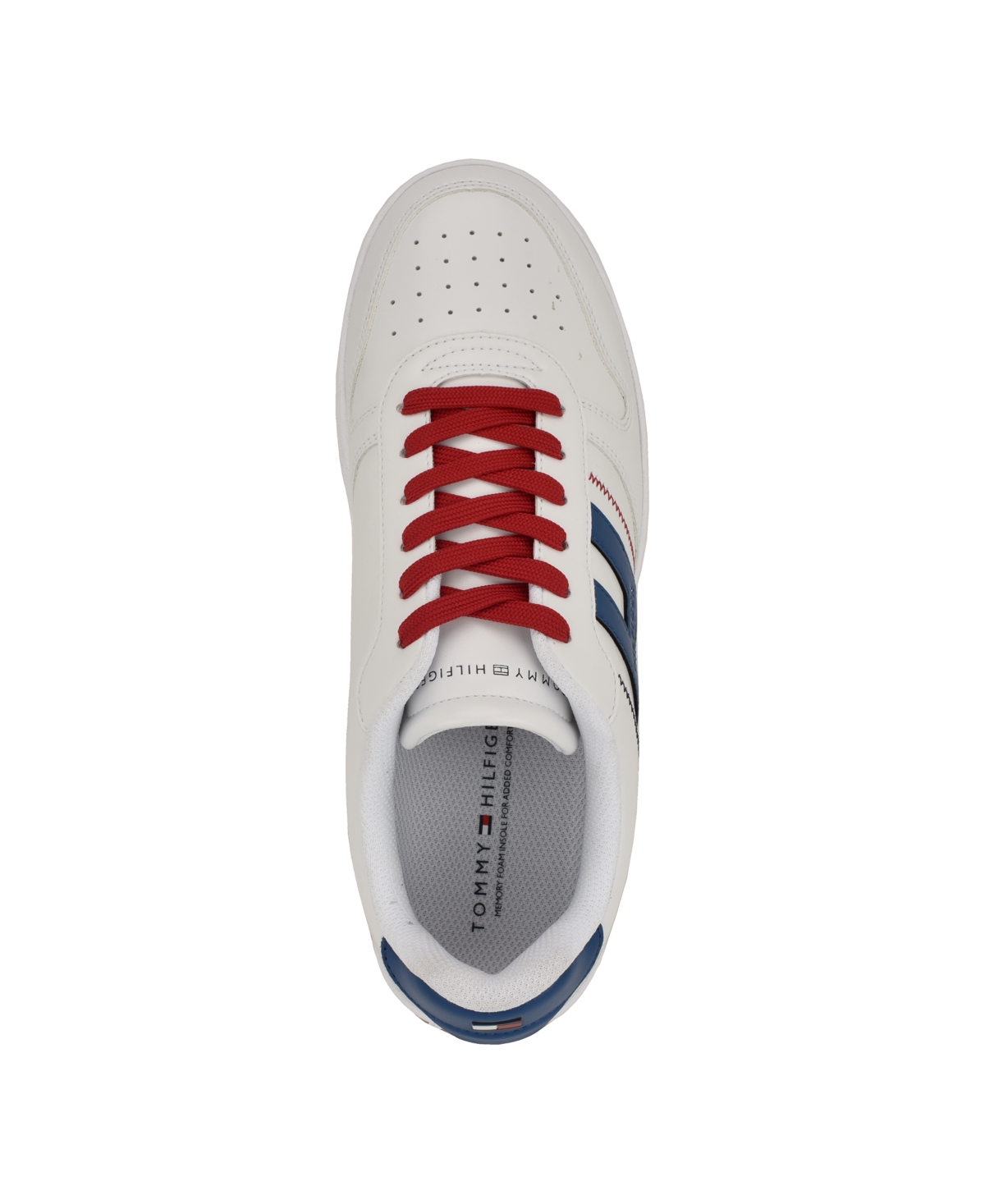 Tommy Hilfiger Men's Tilyas Stitch Detailed Sneakers In White