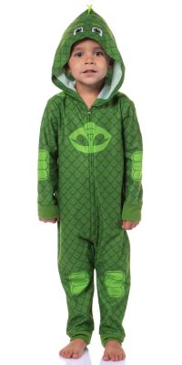 Toddler Boys Character Hooded Sleeper Lounge Union Suit Pajama - Gekko Catboy