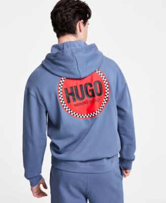 Men's Dicrincio Relaxed Fit Long Sleeve Logo Graphic Hoodie