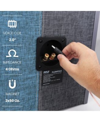 Dual Subwoofer Box System, 12'' Vented Enclosure, 1200W Max, LED Lights