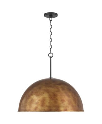 Julian 24" Rustic Pendant Ceiling Light Fixture Dining Room Over Table Dome 4-Light Brown Bronze Finish