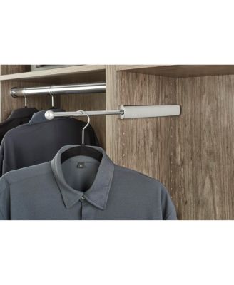 14" Telescoping Closet Hanging Valet Rod, Chrome, CVLSL-14-CR-1