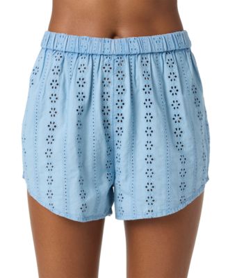 O'Neill - Women's Cotton Pam Eyelet Cover-Up Shorts