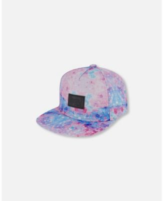 Printed Cap Pink With Bubble Effects Printed Cap Pink With Bubble Effects