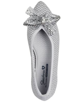 Women's Cleo Point Bow - Shimmery Shine Skimmer Flats from Finish Line