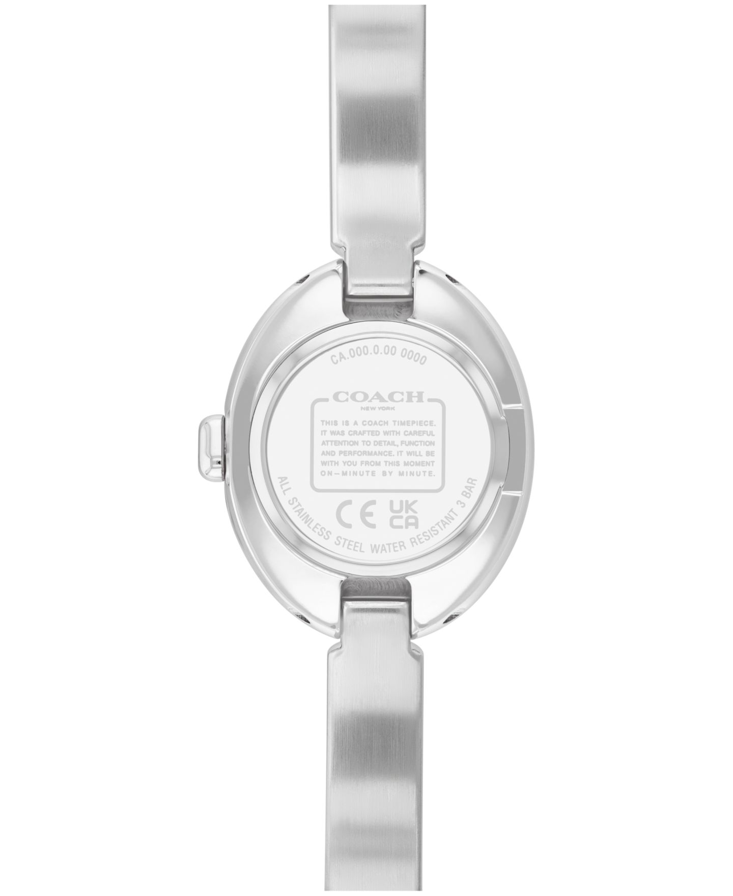 Женские часы COACH Sammy Silver Tone Stainless Steel Bangle Bracelet Watch, 22.5mm — фото 2