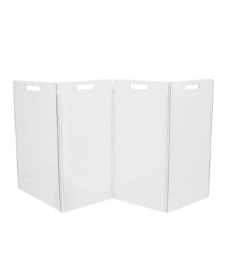 Clear Freestanding Pet Gate Zig Zag